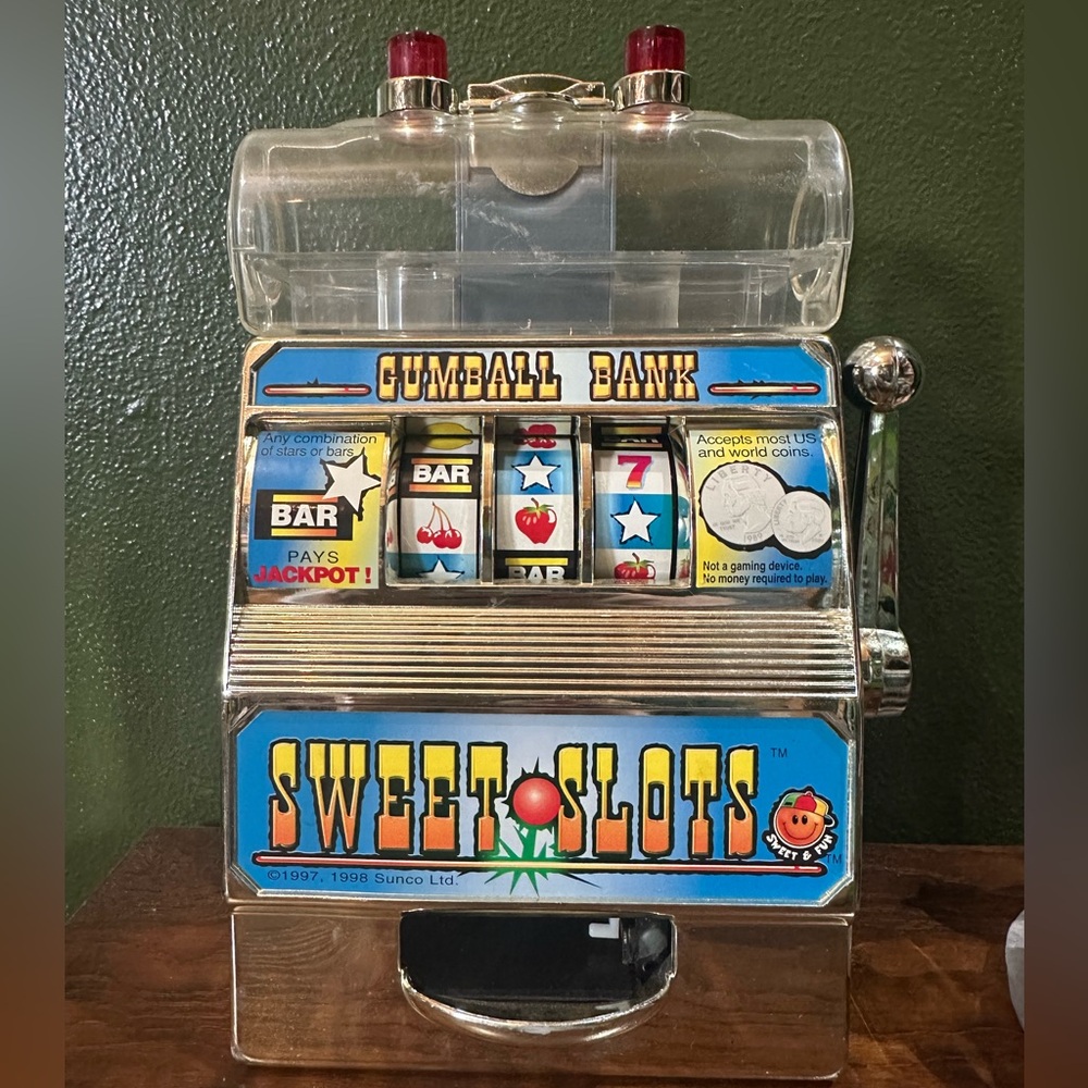 Sweet Slots Gumball Bank Dispenser
